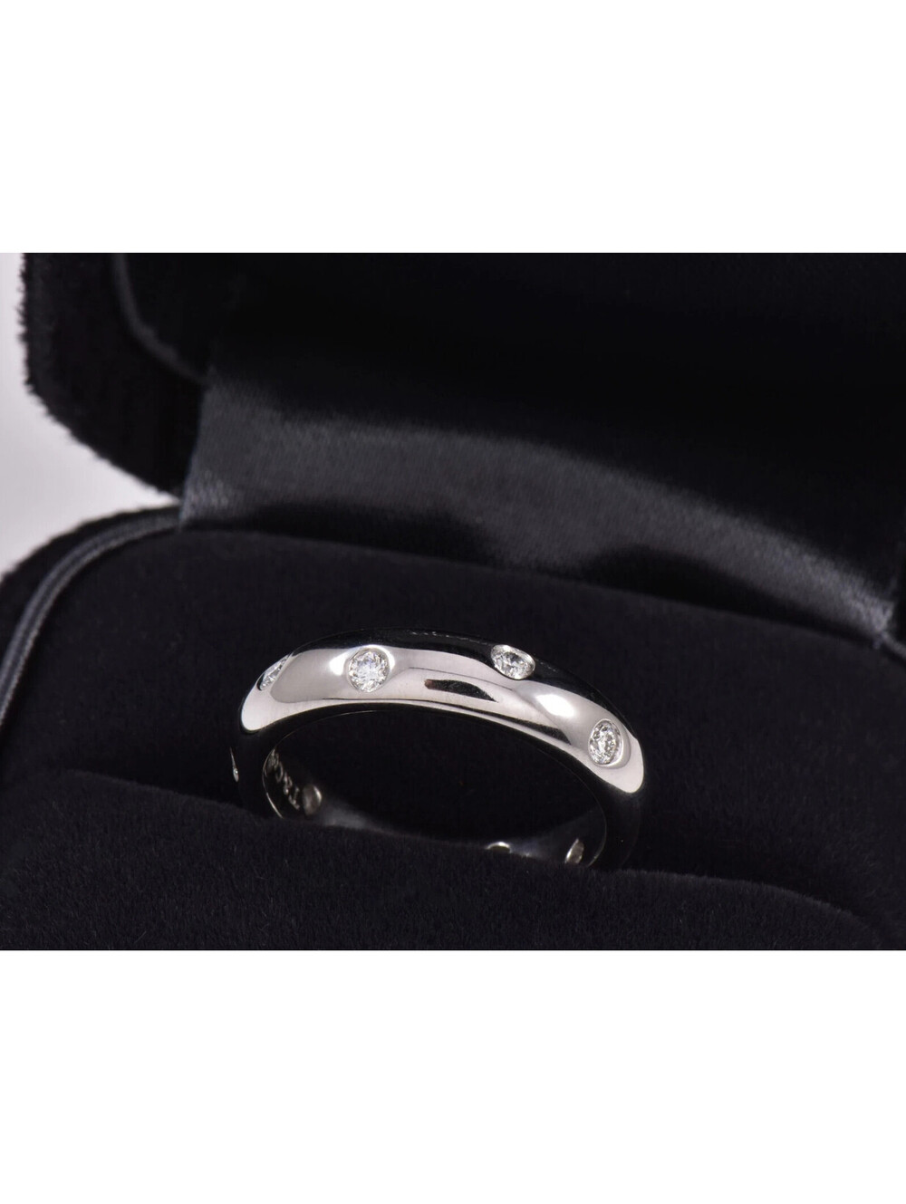 Rare Unisex Tiffany & Co Etoile Diamond .30CT Platinum 950 Band Ring Size 9.25
